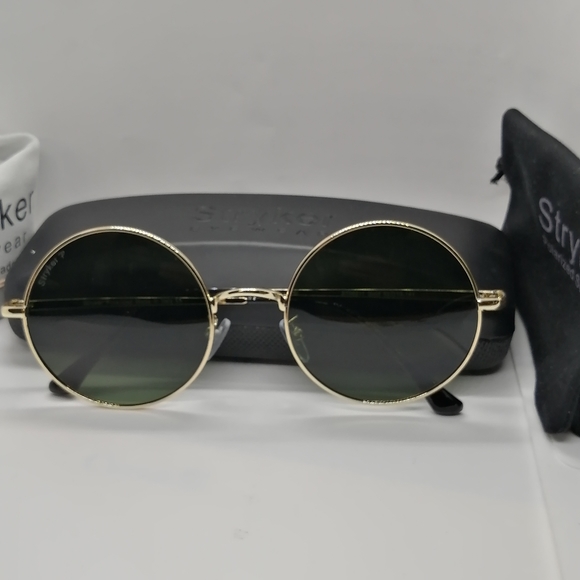 New Stryker Polarized Sunglass Gold w G15 Lenses - Picture 2 of 11